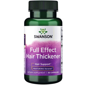 SWANSON Full Effect Hair Thickener 60 kapsułek włosy biotyna cynk skrzyp polny