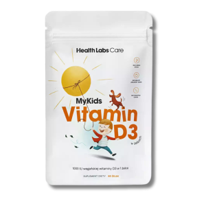Health Labs Care MyKids Vitamin D3 żelki - witamina D3 1000 IU dla dzieci - 60 żelek