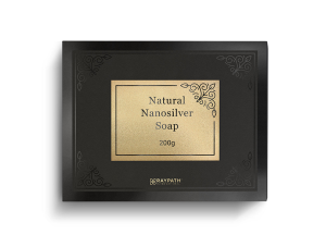 RAYPATH Naturalne mydło z nanosrebrem białe w pudełku 200g