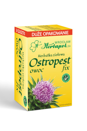 HERBAPOL HERBATA ziołowa OSTROPEST owoc fiix 24 sazszetki