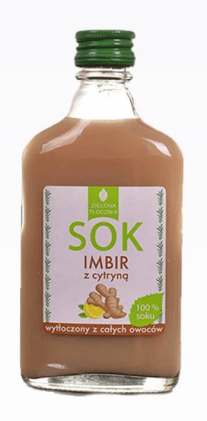 Zielona Tłocznia SOK Imbir z cytryną 200ml