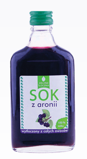 Zielona Tłocznia Sok z Aronii 100% wytłoczony z całych owoców