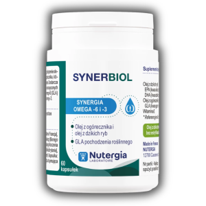 Nutergia SYNERBIOL Omega 3 i 6 z dzikich ryb i ogórecznika 60 kapsułek