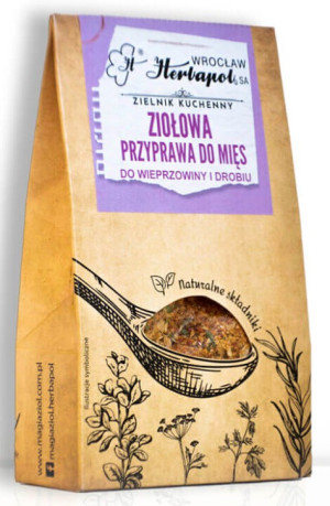 HERBAPOL Przyprawa Ziołowa przyprawa do mięs do wieprzowiny i drobiu 50 g