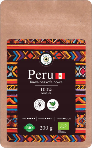 ECOBLIK Kawa bezkofeinowa ziarnista ekologiczna PERU 200g