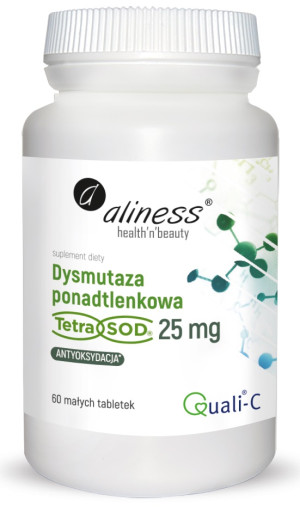 Aliness Dysmutaza Ponadtlenkowa 25 mg 60 tabletek Tetra Sod