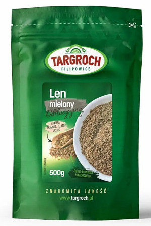Targroch Len mielony odtłuszczony - siemię lniane 500g
