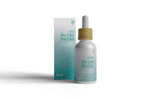 3H OLEJ CBC 5% CBD 5% 10ml Full Spectrum KONOPNY