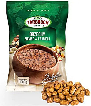 Targroch ORZECHY ziemne w karmelu 1000g