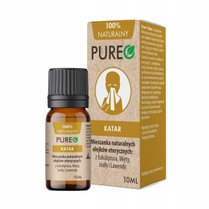 Pureo Katar mieszanka naturalnych olejków eterycznych z eukaliptusa, lawendy, mięty i jodły 10 ml