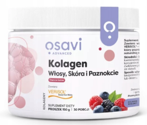 Osavi Kolagen (Włosy, Skóra i Paznokcie), Owoce Leśne 150 g
