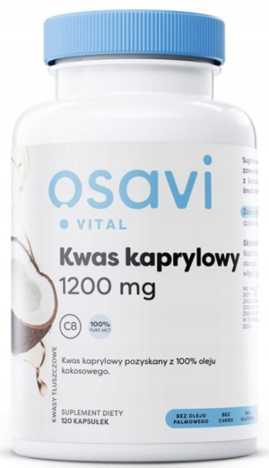 Osavi Kwas Kaprylowy 1200 mg 120 kapsułek