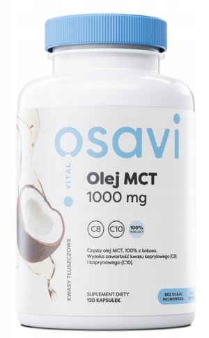 Osavi Olej MCT 1000mg 120 kapsułek