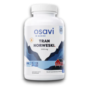 Osavi Marine Tran norweski 1000 mg 60 kapsułek smak cytrynowy