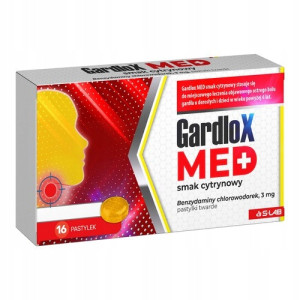 S-LAB GardloX MED smak cytrynowy 3mg 16 pastylek