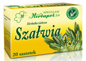 HERBAPOL HERBATA ziołowa SZAŁWIA liść fix 20 saszetek