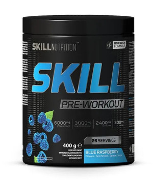 Skill Nutrition Pre-Workout, Blue Raspberry, 400g