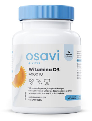 Osavi Witamina D3, 4000IU 60 kapsułek