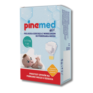 PINEMED Pieluszka dziecięca z woreczkiem do pobierania moczu 5-11kg