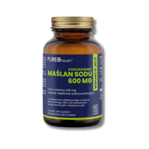 Pureo Health Maślan sodu 600 mg otoczkowany 60 kapsułek Żywność specjalnego przeznaczenia medycznego