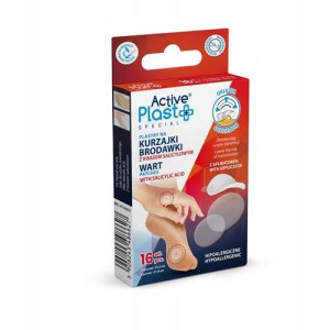 Active Plast Plastry na kurzajki brodawki z kwasem salicylowym 16 szt.