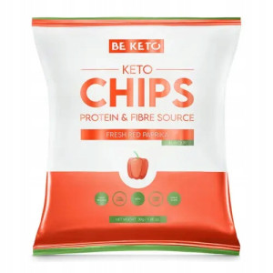 BE KETO Chipsy Świeża Czerwona Papryka 70 g