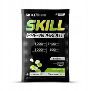 Skill Nutrition Pre-workout Green Apple 16 g Próbka Saszetka Sample