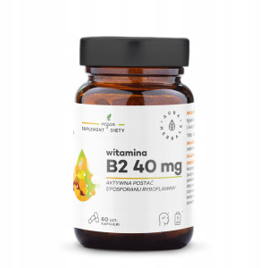 Aura Herbals Witamina B2 40 mg 60 kaps Ryboflawina