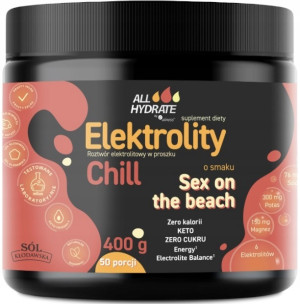 Aliness ALLHydrate Elektrolity Chill Sex On The Beach 400 g 50 porcji proszek zero cukru zero kalorii keto