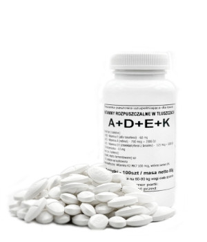 Podkowa Witaminy ADEK 100 tabletek