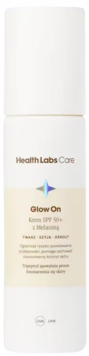 Health Labs Care Glow On Krem SPF 50+ z Melaniną Twarz Szyja Dekolt