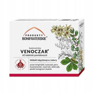 Produkty Bonifraterskie Venoczar 60 tabletek powlekanych