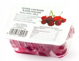 Targroch Wiśnie czerowne 100 g kandyzowane