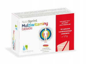 NUTRILEYA NutriSprint Multiwitaminy 30 tabletek 3 warstwy o zróżnicowanym uwalnianiu