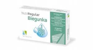 NUTRILEYA NutriRegular Biegunka 20 kapsułek 500 mg Kora kasztanowca Berberys