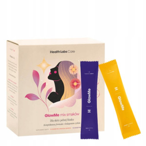 Health Labs Care GlowMe mix smaków 30 saszetek Malina / Ananas - Mango  Kompleksowa formuła z kolagenem rybim