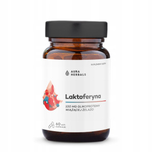 Aura Herbals Laktoferyna 100 mg 60 kapsułek