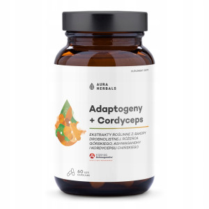 Aura Herbals Adaptogeny + Cordyceps 60 kapsułek