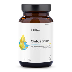 Aura Herbals Colostrum 500 mg kwaśna cytryna 66 g
