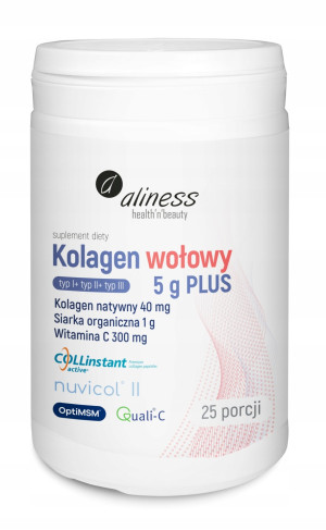Aliness Kolagen Wołowy 5 g PLUS witamina C 158,5 g