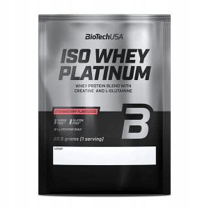 BioTech Iso Whey Platinum 22,5 g Strawberry Truskawka Próbka Sample
