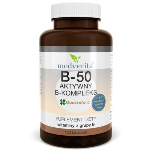 Medverita B-50 Aktywny kompleks B-kompleks 120 kapsułek