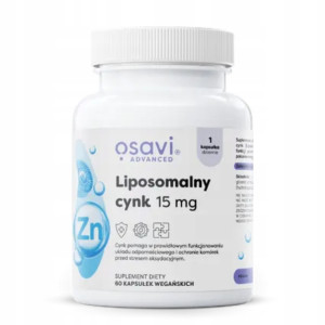 Osavi Liposomalny Cynk 15 mg 60 kapsułek