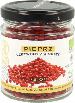 Pięć Przemian Pieprz czerwony ziarnisty bezglutenowy BIO 45 g
