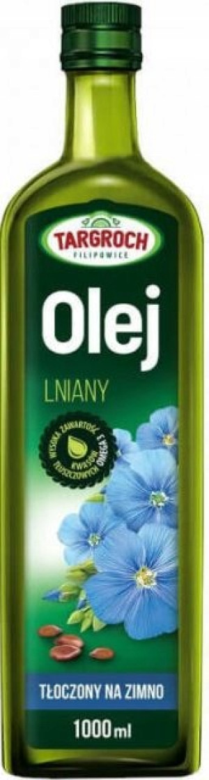 Targroch Olej lniany tłoczony na zimno 1000 ml
