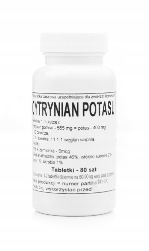 Podkowa Cytrynian potasu 80 tabletek