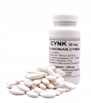 Podkowa Cynk - glukonian cynku 100 tabletek