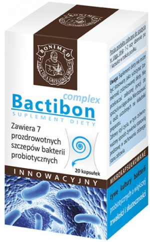 Bonimed Bactibon Complex 7 szczepów bakterii probiotycznych  20 kapsułek