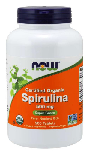 NOW Foods Spirulina 500 mg 500 tabletek (1)