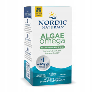 Nordic Naturals Algae Omega 715 mg 60 kapsułek
